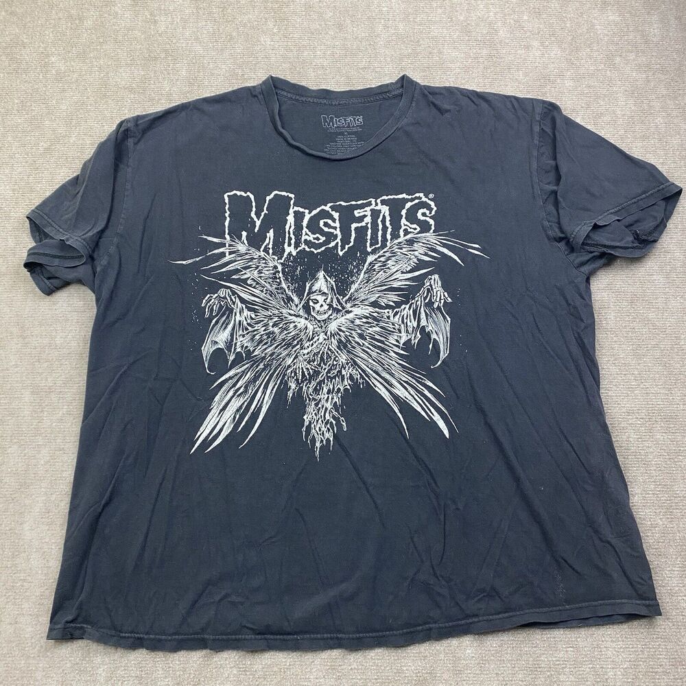 Misfits Band T Shirt 2014 Black Shirt XL Grunge Punk Rock Goth Concert RARE